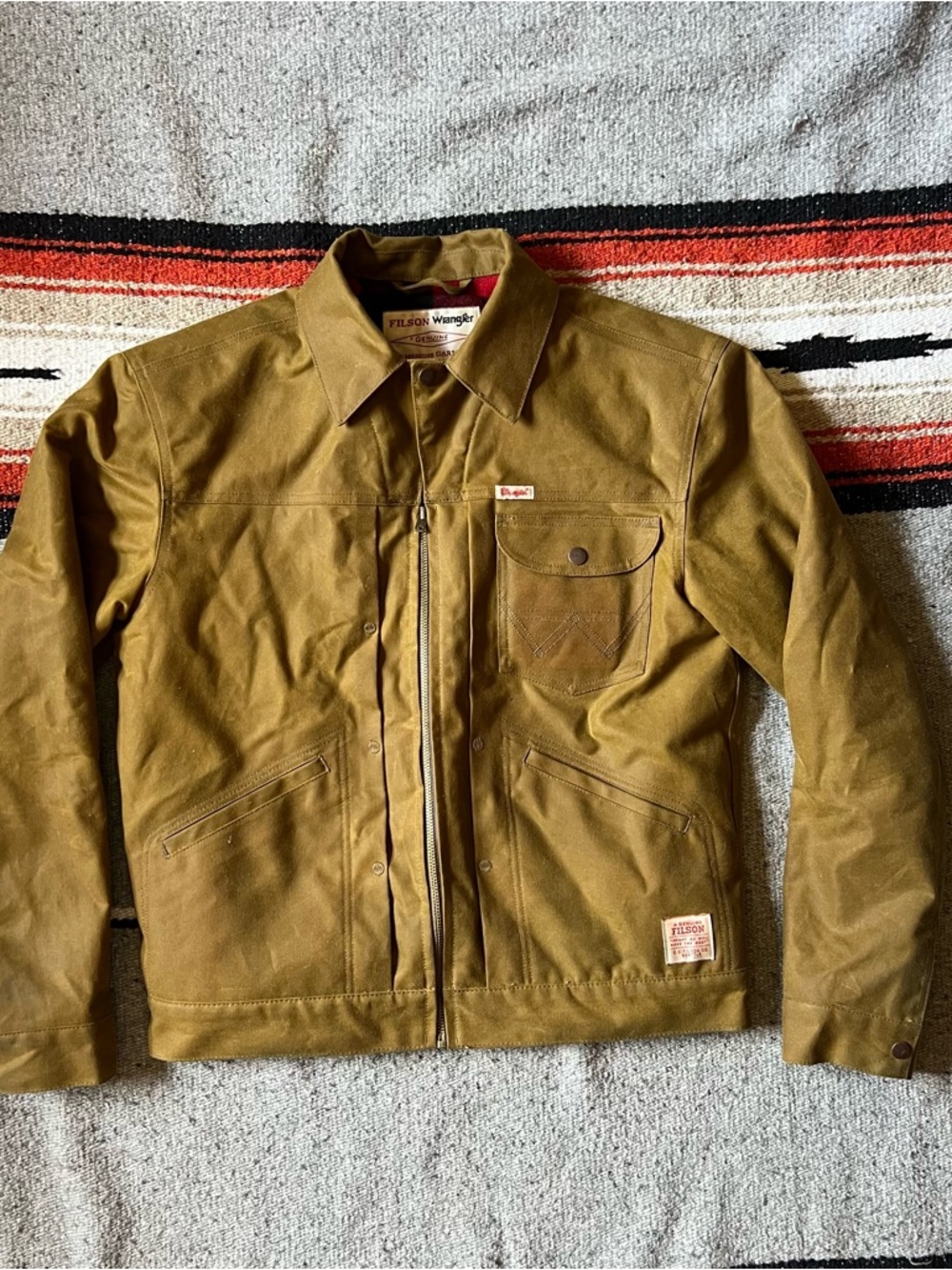 Filson X Wrangler Mackinaw Wool + Tin Cloth Jacket | Limited Edition NWT - Picture 7 of 15